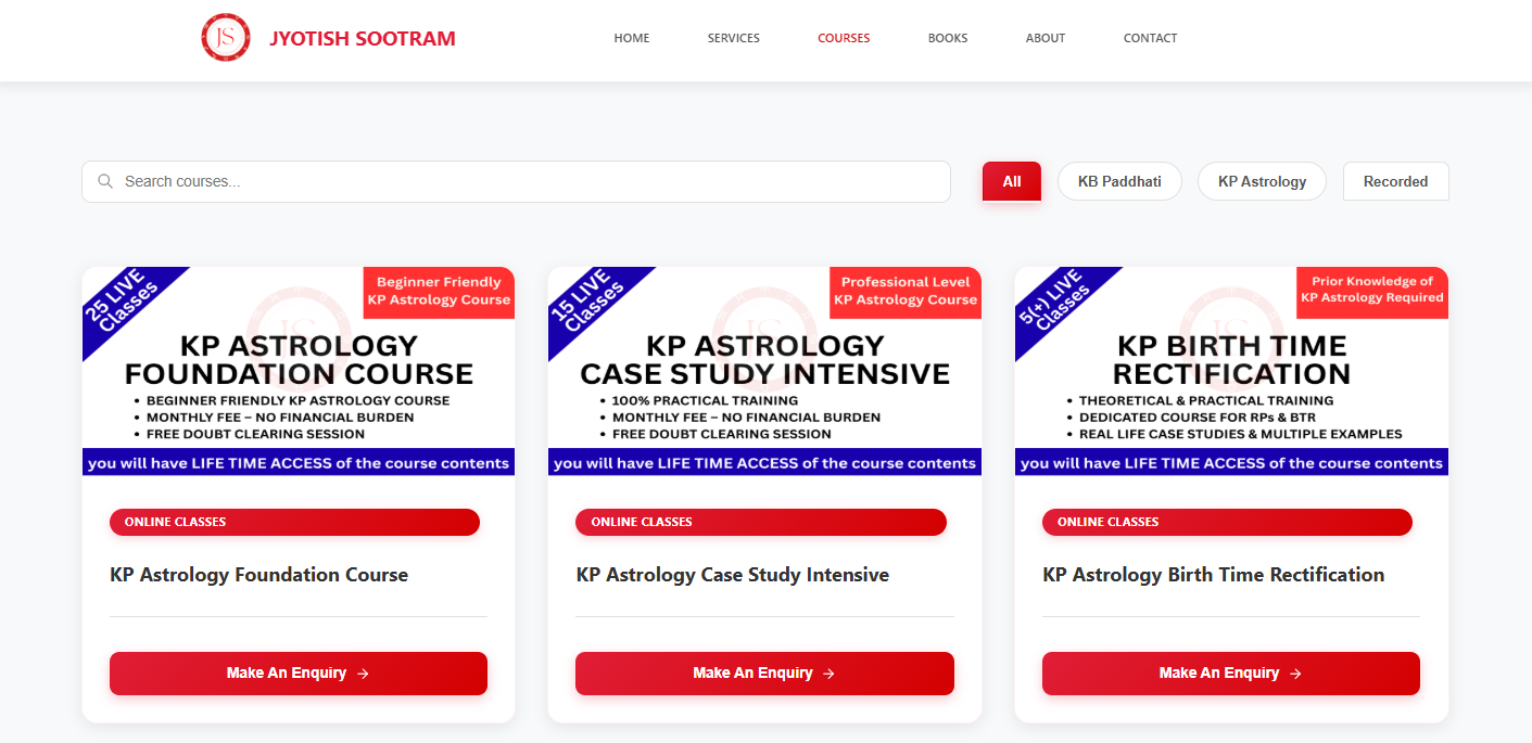 Jyotish Sootram Astrology Consultation & Learning Platform